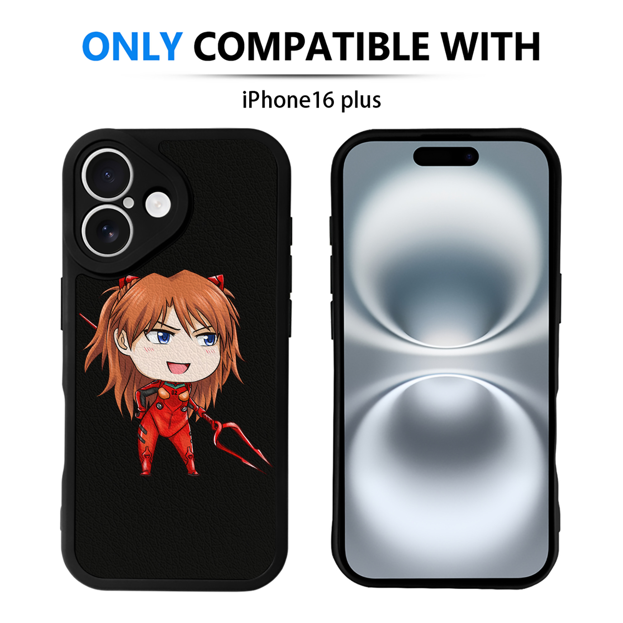 （画像用） EVA 新世紀エヴァンゲリオン 【iPhone 16シリーズ対応】シリコンスマホケース（レザー調） 材質：シリコン
